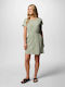 Chill River Sommer Mini Damenkleid Braun