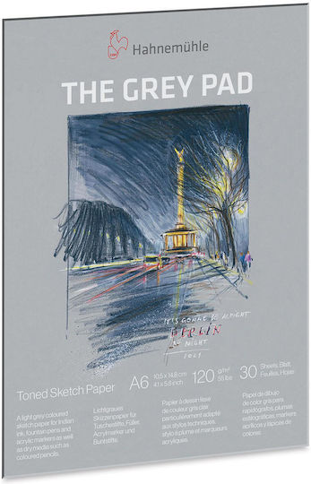 Hahnemuhle Μπλοκ Σχεδίου Grey Pad A6 10,5x14,8cm 120gr 30 Φύλλων