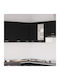Eckschrank Boden Μαύρο Δρυς 57x57x60cm