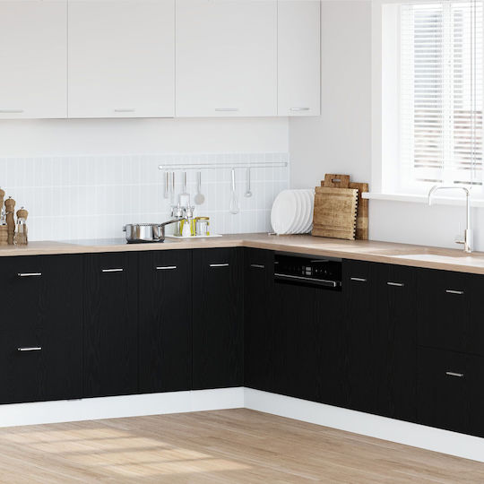 Corner Cabinet Floor Black Oak 75.5x75.5x81.5cm