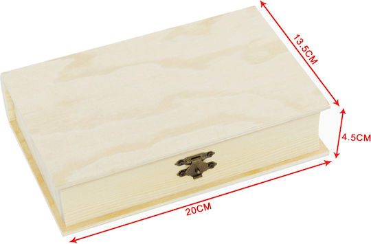 Tpster Декоративна кутия Дърво 20x13.5x4.8см 1бр