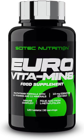 Scitec Nutrition Euro Vita Mins Мултивитамин 120 Таблетки