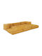 Bean Bag Sofa Poof Yellow 70x70x54cm
