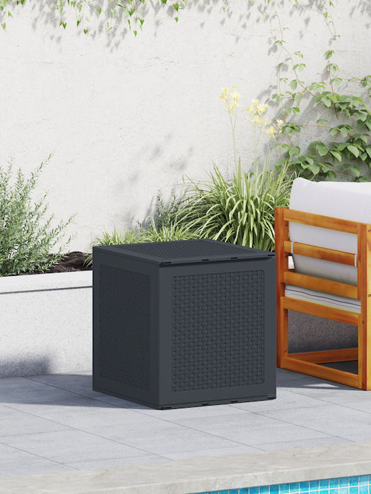 vidaXL Outdoor Storage Box Gray L55xW53xH57cm