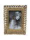 Inart Plastic Photo Frame with Gold Frame