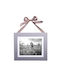 Wall-mounted Wooden Photo Frame with White Frame