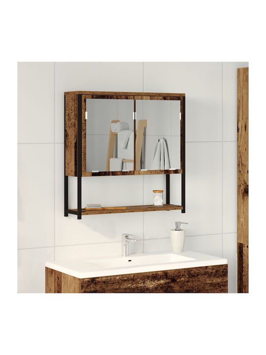 vidaXL Rectangular Bathroom Mirror made of Meta...