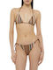 Rachel Chevron Bikini Triunghi Maro