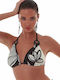 Chic Escape Bikini Triangle B Cup With Padding Floral Black