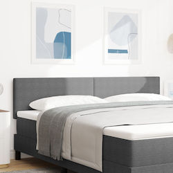 vidaXL LED Bed Headboard Wooden Light Grey 180x...