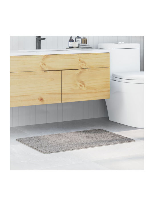 vidaXL Non-Slip Bath Mat Cotton 4019835 Grey 60x90cm