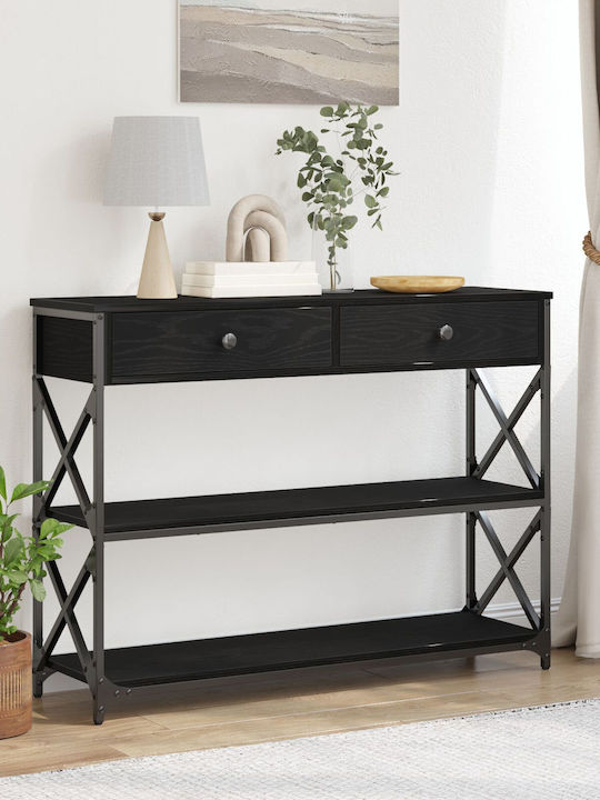Konsole Black Oak L100xB28xH75cm