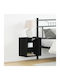 Wooden Bedside Tables Black Oak 2 Pieces 40x28.5x40cm