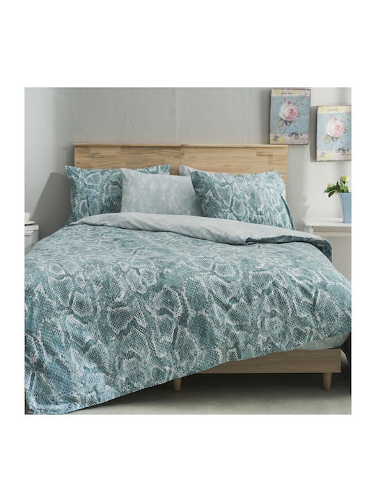 Charalambidis Textiles Duvet Cover Single 160x240 Sahara Turquoise