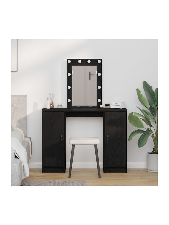 Floor-Standing Makeup Dressing Table Wooden Bla...
