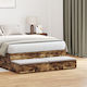 vidaXL Bed Drawer made of Wood Smoked Oak 120x3...