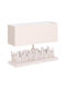 Freebox Table Lamp with White Shade