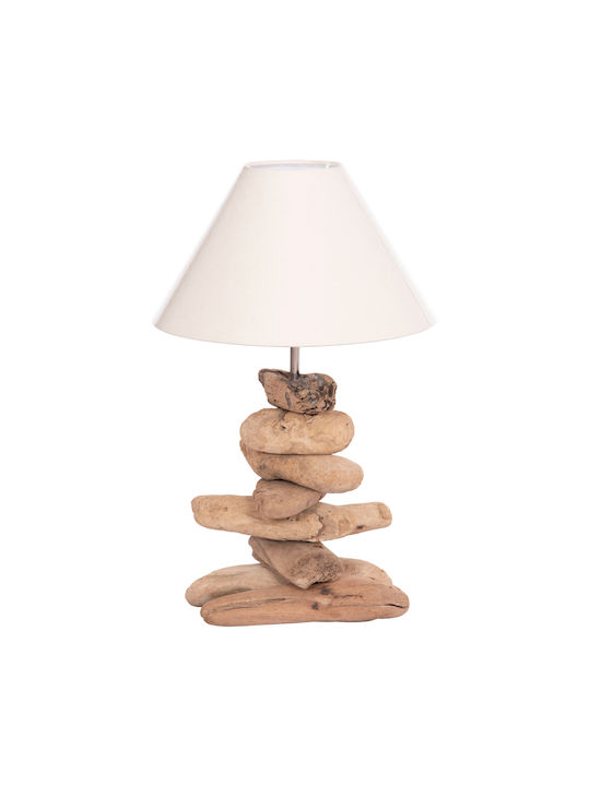 Freebox Table Lamp with White Shade
