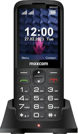 MaxCom Comfort MM445 4G Dual SIM Mobile with Large Buttons (English Menu) Black