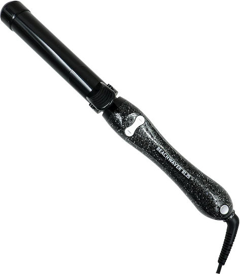 Beachwaver B1.25 Περιστρεφόμενη Πρέσσα Μαλλιών Μπούκλες Black Glitter Beachwaver