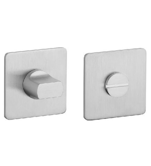 Finetto Quadrat WC-Anzeige Knopfgriff Inox 243-032azk02sn