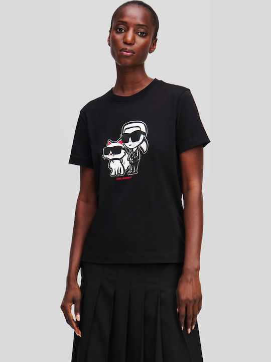 Karl Lagerfeld Γυναικείο T-shirt Μαύρο
