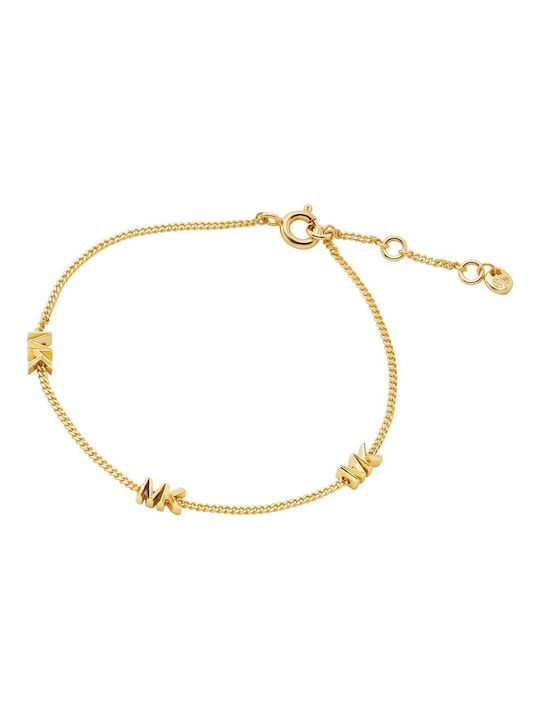 Michael Kors Women's Silver Gold Plated Bracelet 18cm