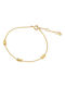 Michael Kors Women's Silver Gold Plated Bracelet 18cm