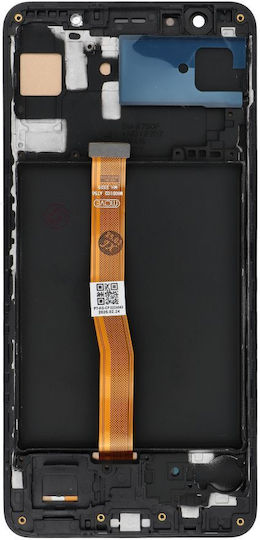 Screen Display with Touch Mechanism and Frame for SAMSUNG A7 2018 A750 (Black)
