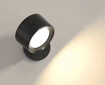 Se Led 4 Mizu Black Wall Battery Led Lamp Recharcheable 8x4,5cm 3,5w 2000mah 3cct Charging Time