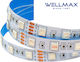 LED-Streifen 12V/5W Innen IP20 60L 5050 RGB Wellmax 5er-Pack