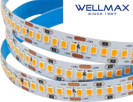 Ταινια Led 24v/18w Εσωτερικου Χωρου Ip20 240l 2835 3000k Wellmax Τεμάχια 5