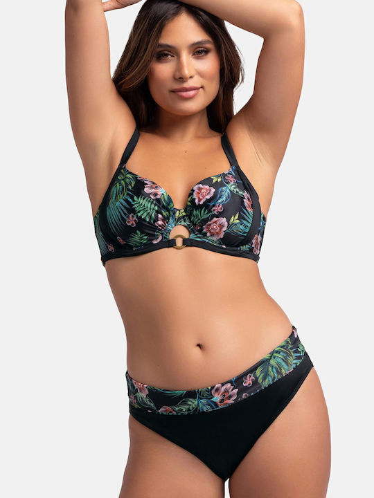 Bikini Slip Hohe Taille Black