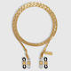 Tapper Eyeglass Chain Necklace Flat Boa Gold 18k Gold 1903