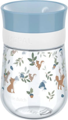 Little Dutch Baby Cup Forest Friends made of Plastic Light Blue 300ml