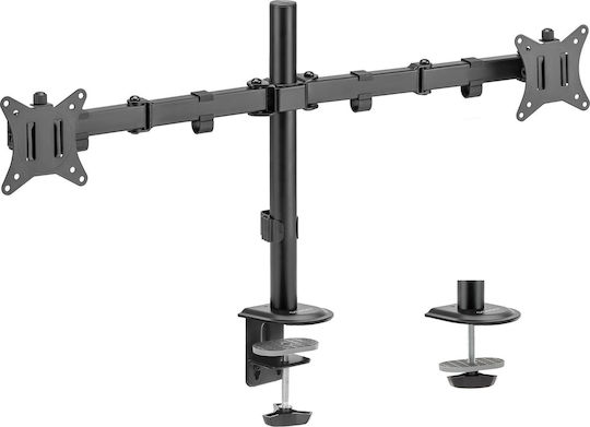 SENSE7 Float Double Επιτραπέζια Βάση για 2 Οθόνες έως 32" με Βραχίονα