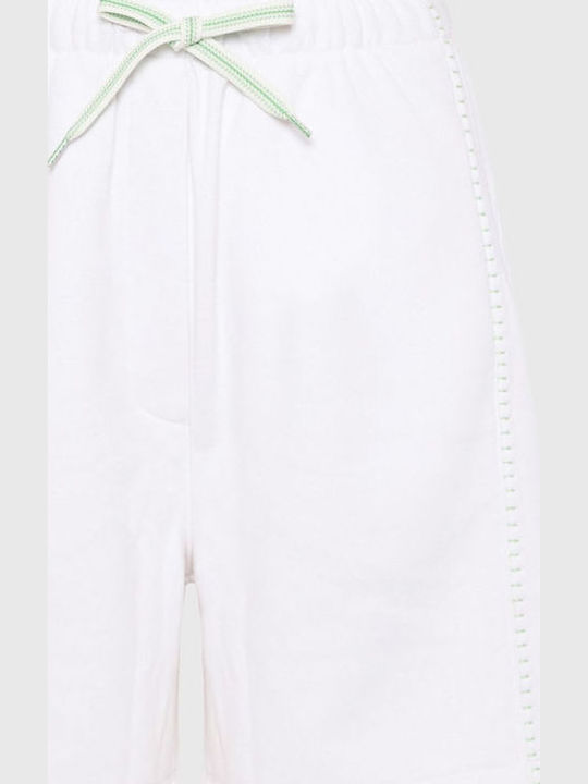Damen Sportliche Bermuda Weiß