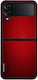 Sonique Carbon Serie Hülle für Samsung Galaxy Z Flip 4 Rot