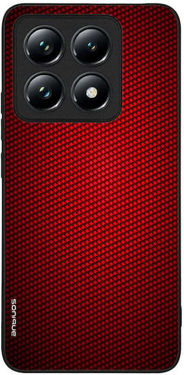 Sonique Carbon Series Case for Xiaomi 14t Red