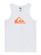 Kids' Shirt Sleeveless White Comp Logo