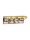 vidaXL Wooden Wall Hanger 10 Hooks Brown 73x19x23cm