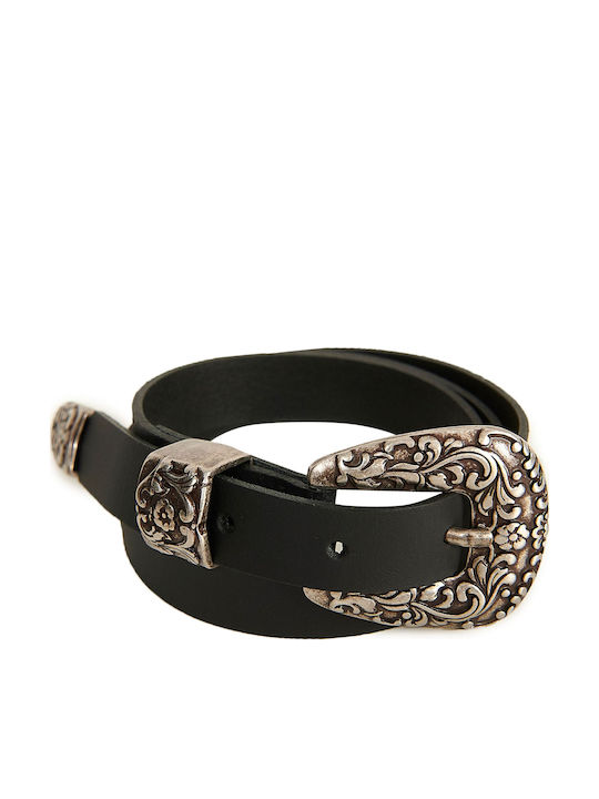 Leather Women's Belt Black