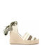 Women's Platform Espadrilles Khaki