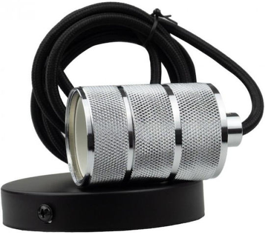 Eco Light Steckdosenverlängerung für Steckdose E27 in Silber Farbe Set 1Stück