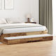 vidaXL Bettkasten aus Holz Old Wood 180x36.5x16...