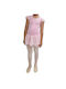 Children's Short-Sleeve Leotard Skirt Stars 1105 Grad Ballet Petal Pink