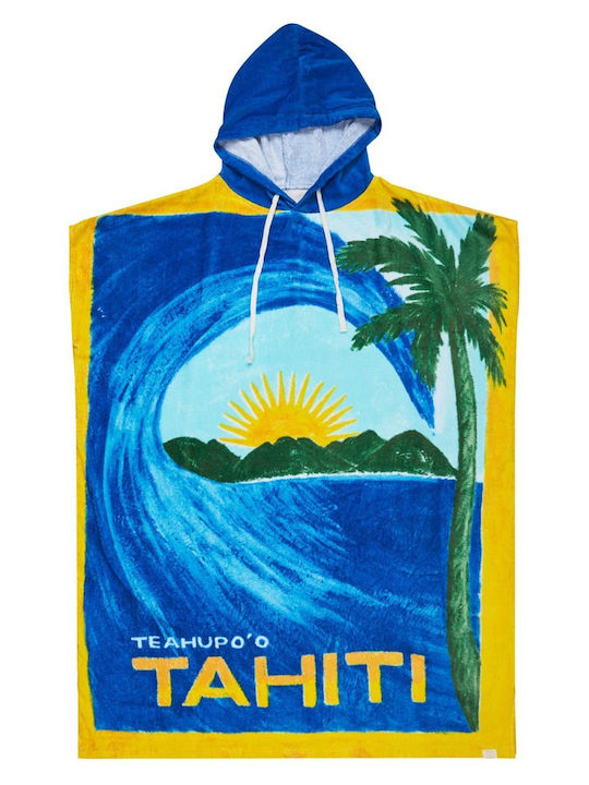 Roxy Atlas Cotton Beach Poncho Blue
