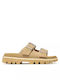 Women's Flat Sandals in Beige Color