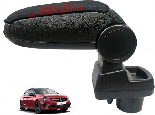 Best-Ka Consolă pentru cotiera mașinii Compatibil cu Opel Corsa F (2019+ în culoarea negru