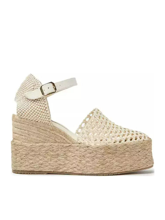 Women's Platform Espadrilles Beige